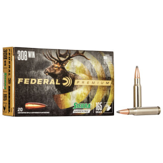 Federal Premium .308 Winchester Ammunition 20 Rounds GameKing BTSP 165 Grain