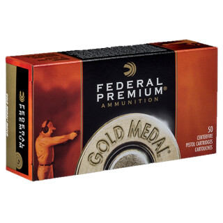 Federal Gold Medal Match .45 Auto Ammunition 50 Rounds FMJ SWC 185 Grains GM45B