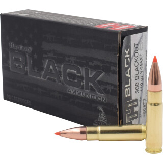 Hornady BLACK .300 AAC Blackout Ammunition 20 Rounds V-MAX 110 Grain