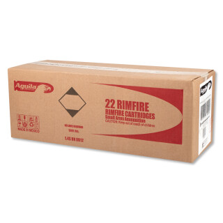 Aguila Subsonic .22 Long Rifle Ammunition 1000 Rounds 40 Grain Lead Solid Point 1025fps