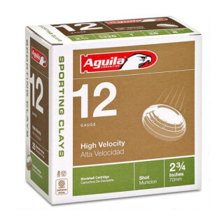 Aguila Sporting Clays 12 Gauge Shotshell 25 Rounds 2-3/4" Length 1-1/8 Ounce #7.5 Shot 1325fps