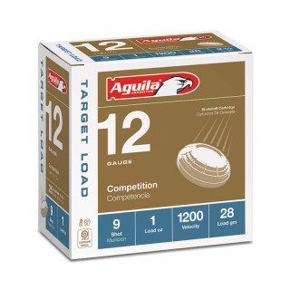 Aguila Target Load 12 Gauge Shotshell 25 Rounds 2 3/4" 1 oz #9