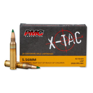 PMC X-TAC 5.56 NATO Ammunition 1000 Rounds SS109 FMJ 62 Grain