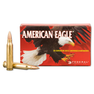 Federal American Eagle .223 Remington Ammunition 500 Rounds FMJBT 55 Grain