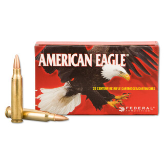 Federal American Eagle .223 Remington Ammunition 20 Rounds FMJ-BT 55 Grain