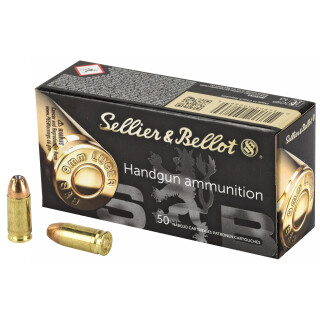 Sellier & Bellot 9mm Luger Ammunition 50 Rounds JHP 124 Grain