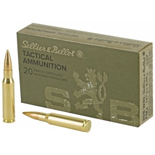 Sellier & Bellot .308 Win Ammunition 20 Rounds FMJ FB 147 Grains