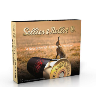 Sellier & Bellot Buckshot 12 Gauge Shotshell 250 Rounds 2 3/4" #4 Buck 27 Pellets 1 1/4 Ounce