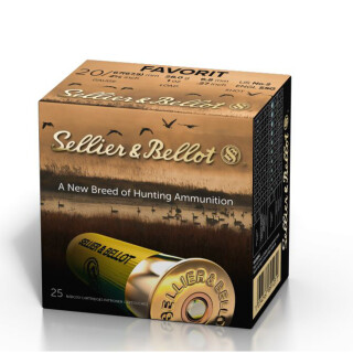 Sellier & Bellot Favorit 20 Gauge Shotshell 250 Rounds 2 3/4" #2 Buck 1 Ounce SB20BSA
