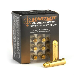Magtech Guardian Gold .357 Magnum Ammunition 20 Rounds JHP 125 Grains GG357A