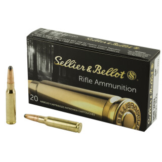 Sellier & Bellot .308 Winchester Ammunition 180 Grain Soft Point 20 Rounds