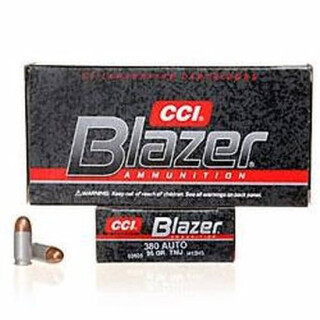CCI Blazer .380 ACP Ammunition 50 Rounds FMJ 95 Grains 3505
