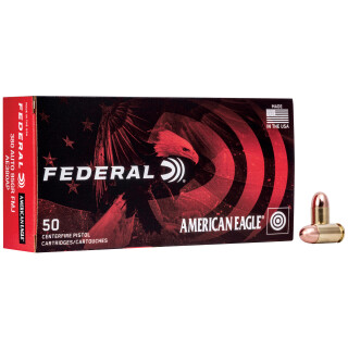 Federal American Eagle .380 ACP Ammunition 50 Rounds FMJ 95 Grain