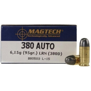Magtech .380 ACP Ammunition 50 Rounds LRN 95 Grain