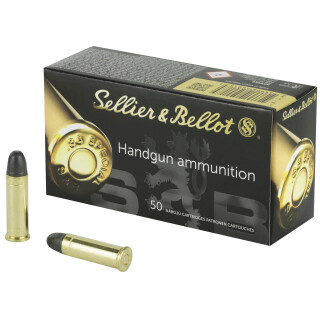 Sellier & Bellot .38 Special Ammunition 50 Rounds LRN 158 Grain