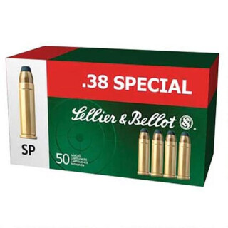 Sellier & Bellot .38 Special Ammunition 50 Rounds SP 158 Grain