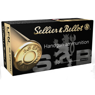 Sellier & Bellot .38 Special Ammunition 50 Rounds LFN 158 Grain