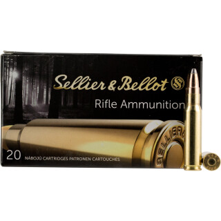 Sellier & Bellot .308 Winchester Ammunition 180 Grain Soft Point Cutting Edge Bullet 20 Rounds 2516