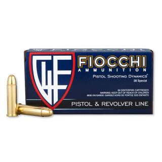 Fiocchi .38 Special Ammunition 50 Rounds FMJ 130 Grain