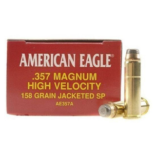 Federal American Eagle .357 Magnum Ammunition 50 Rounds 158 Grain Jacketed Soft Point 1240fps