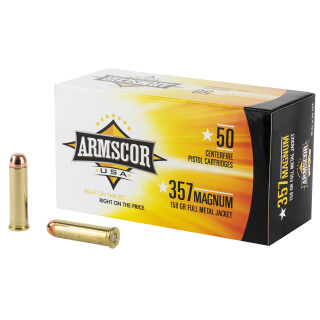 Armscor USA .357 Magnum Ammunition 158 Grain FMJ 50 Rounds
