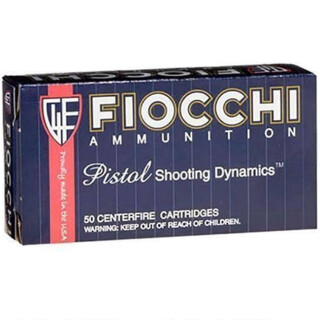Fiocchi Pistol Shooting Dynamics 9x18 Makarov Ammunition 50 Rounds 95 Grain FMJ Projectile 1020 fps