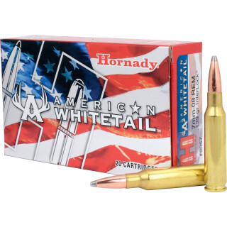 Hornady American Whitetail 7mm-08 Remington Ammunition 20 Rounds InterLock JSP 139 Grain
