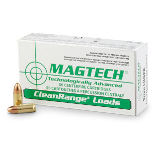 Magtech 9mm Luger Ammunition 50 Rounds TMJ 115 Grains CR9A