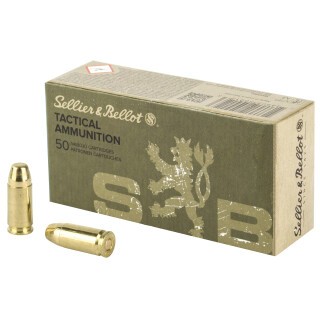 Sellier & Bellot Tactical 9mm Luger Ammunition 50 Rounds FMJ 140 Grain Subsonic