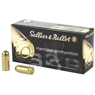 Sellier & Bellot 9x18mm Makarov Ammunition 50 Rounds FMJ 95 Grains SB9MAK