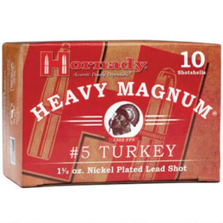 Hornady Heavy Magnum Turkey 12 Gauge Ammunition 10 Rounds 3" #5 Plated Lead 1-1/2 oz