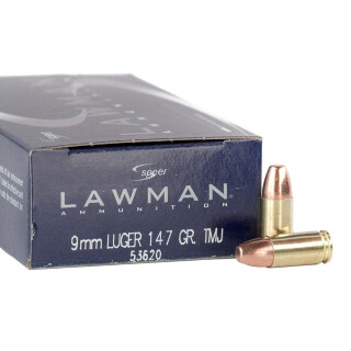 Speer Lawman 9mm Luger Ammunition 1000 Rounds TMJ 147 Grain Subsonic
