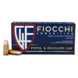 Fiocchi 9mm Luger Ammunition 50 Rounds JHP 147 Grain Subsonic
