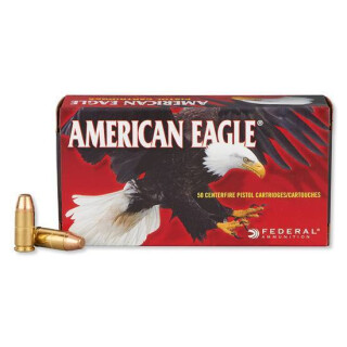 Federal American Eagle 9mm Luger Ammunition 50 Rounds FMJ-FP 147 Grain