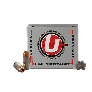 Underwood Ammo 9mm Luger Ammunition 20 Rounds JHP 124 Grain
