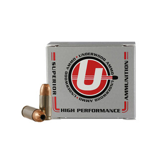 Underwood Ammo 9mm Luger +P Ammunition 20 Rounds ASP JHP 147 Grain
