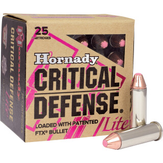 Hornady Critical Defense Lite 9mm Luger Ammunition 250 Rounds FTX 100 Grain