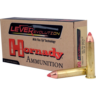 Hornady LEVERevolution .45-70 Government Ammunition 20 Rounds FTX 325 Grain