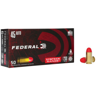 Federal Syntech Range .45 ACP Ammunition 50 Rounds TSJ 230 Grain