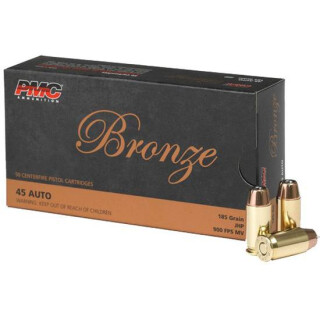 PMC Bronze .45 ACP Ammunition 1000 Rounds JHP 185 Grain