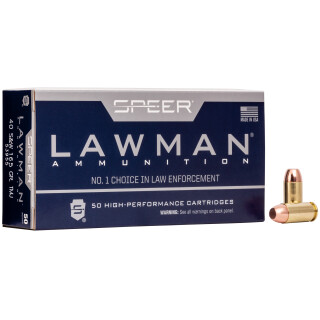 Speer Lawman .40 S&W Ammunition 50 Rounds TMJ 165 Grain
