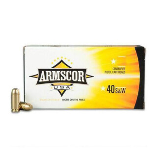 Armscor USA .40 S&W Ammunition 1,000 Rounds, FMJ, 180 Grains