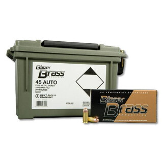 Blazer Brass .45 ACP Ammunition 200 Rounds FMJ 230 Grain