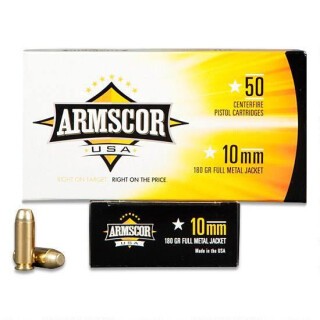Armscor USA 10mm Auto Ammunition 1,000 Rounds, FMJ, 180 Grains