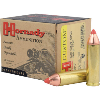 Hornady Custom .500 S&W Magnum Ammunition 20 Rounds FTX 300 Grain