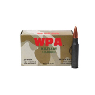 Wolf Performance Military Classic .30-06 Springfield Ammunition 500 Rounds JSP 140 Grains