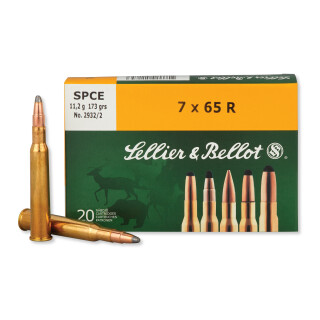 Sellier & Bellot 7x65R Ammunition 20 Rounds SPCE 173 Grain