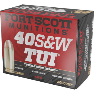 Fort Scott Munitions .40 S&W Ammunition 20 Rounds SCS TUI 125 Grain