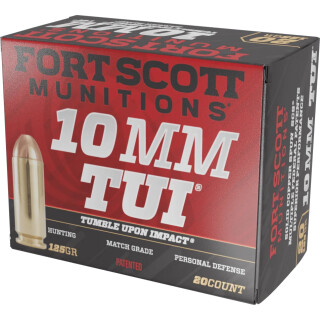Fort Scott Munitions 10mm Auto Ammunition 20 Rounds SCS TUI 125 Grain