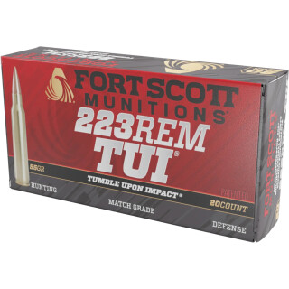 Fort Scott Munitions .223 Remington Ammunition 20 Rounds SCS TUI 55 Grain